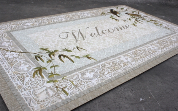 Rohožka s ptáčky Welcome 44x74cm