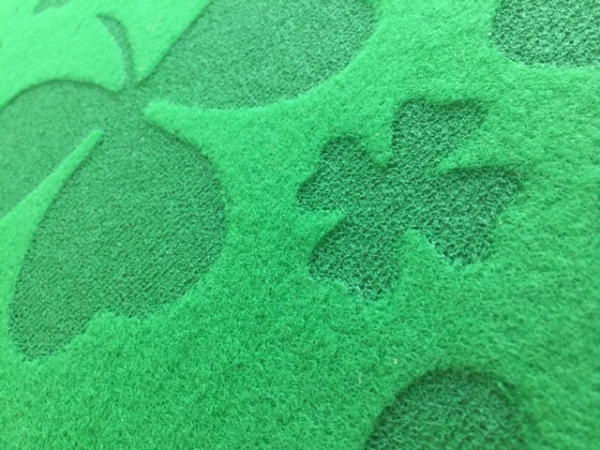 Rohožka se čtyřlístky 59,8x39,8x0,6cm