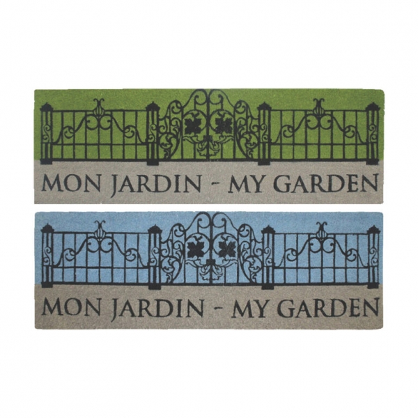 Rohožka venkovní zahrada modrá