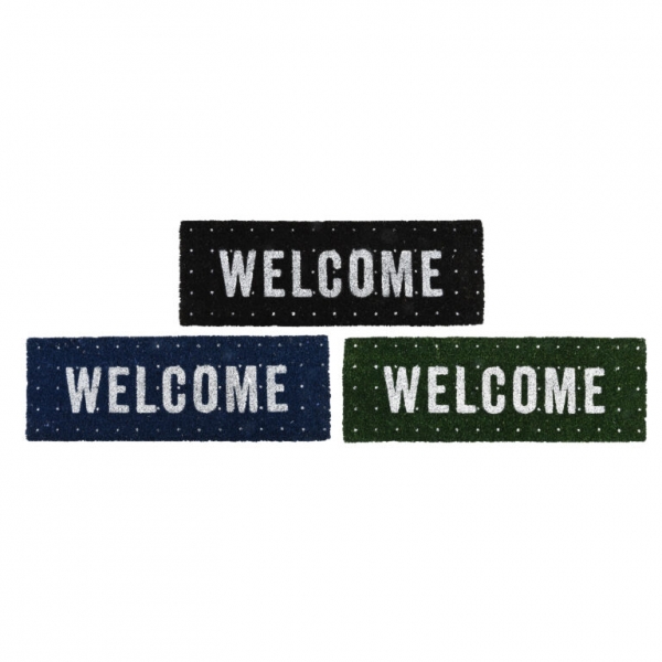 Rohožka WELCOME 75,5x25,5x2cm černá