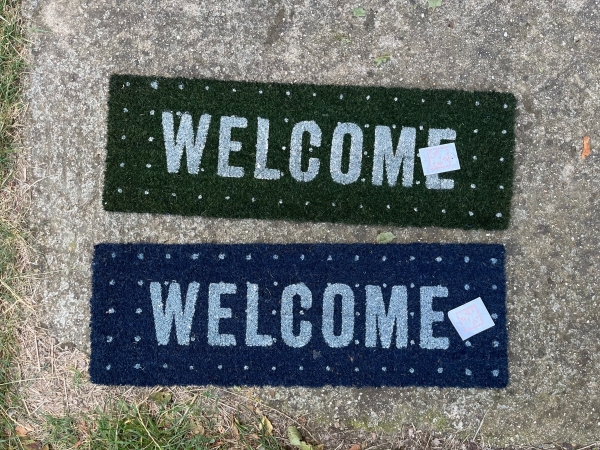 Rohožka WELCOME 75,5x25,5x2cm černá