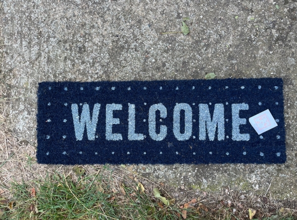 Rohožka WELCOME 75,5x25,5x2cm černá