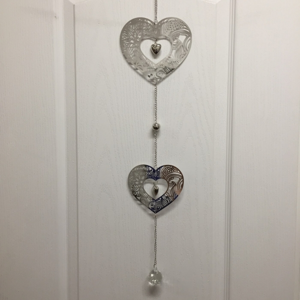 Romantický dárek dvě srdce 79cm