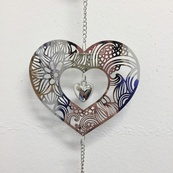 Romantický dárek dvě srdce 79cm