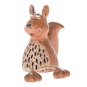 Roztomilá zvířátka - sedící veverka 11,4 x 8,7 x 6,5 cm