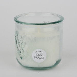 Ručně odlévaná svíčka ve sklenici čisté prádlo 480g