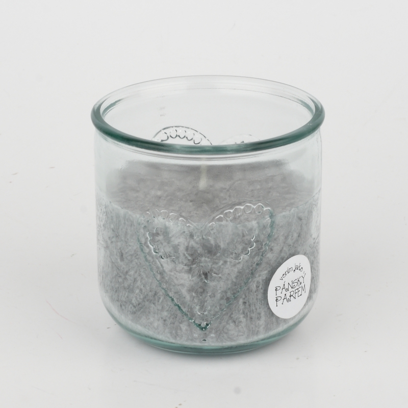 Ručně odlévaná svíčka ve sklenici pánský 480g