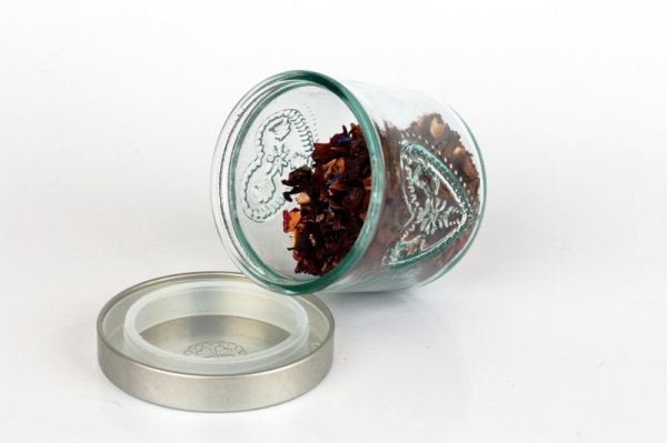 Ručně odlévaná svíčka ve sklenici šedá 480g