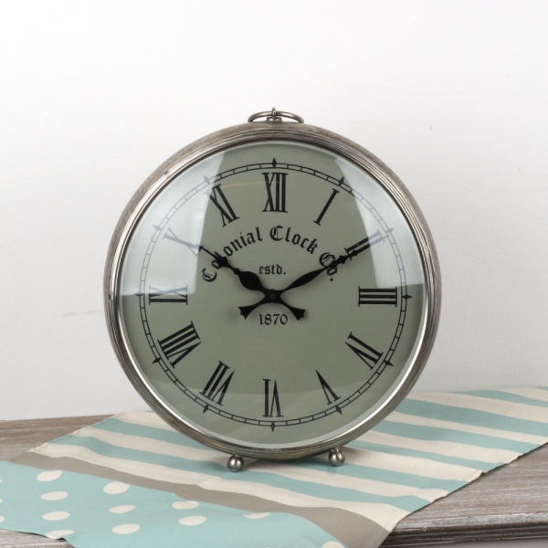 Ručně tepané stolní hodiny Colonial Clock 32x9x33cm