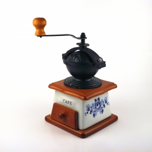 Ruční mlýnek na kávu 12x12x20cm VYŘAZENO!