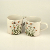 Sada hrnků motiv kopretina 250ml