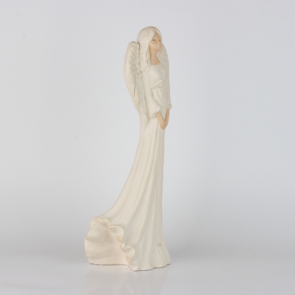 Sádrový anděl Děkuji 39cm