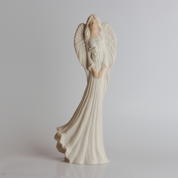 Sádrový anděl Děkuji 39cm