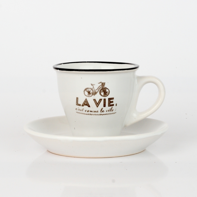 Šálek na espresso La vie bílý 5,5cm