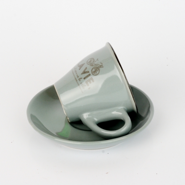 Šálek na espresso La vie šedý 5,5cm