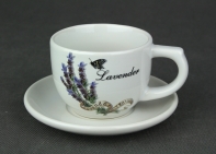 Šálek s podšálkem Levandule 7x13cm (0,2l)