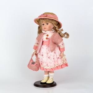 Sběratelská panenka Karin s taškou 42cm