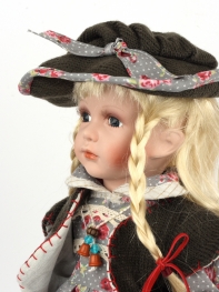 Sběratelská porcelánová panenka Rosemary 40cm