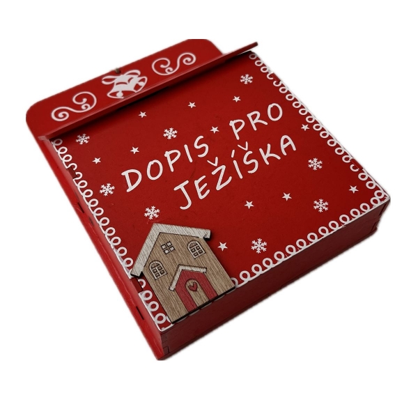Schránka na dopis pro Ježíška 17 x 12,5 x 4,3 cm 