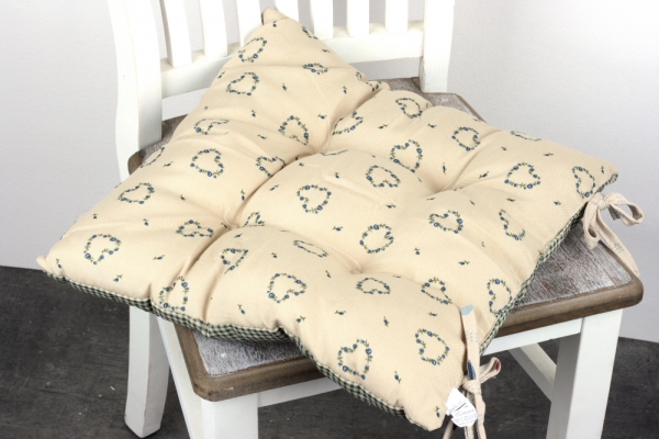 Sedák na židli zelená kostka 40x40cm