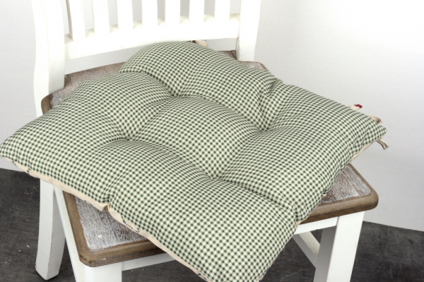 Sedák na židli zelená kostka 40x40cm