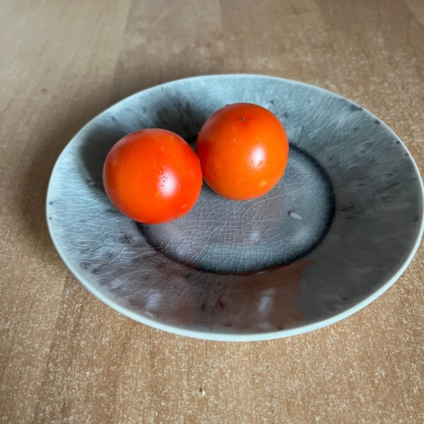 Šedý kameninový talíř Costa Nova Madeira 16cm