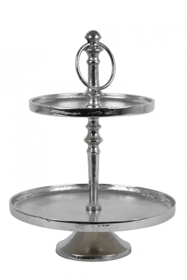 Servírovací kovový etažér 25x33cm