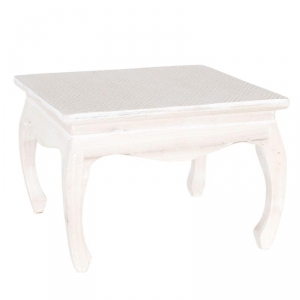 Servírovací stolek bílý 34x34x28cm