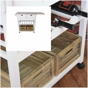 Servírovací stolek na kolečkách 73x75x36cm 14,5kg - VYŘAZENO