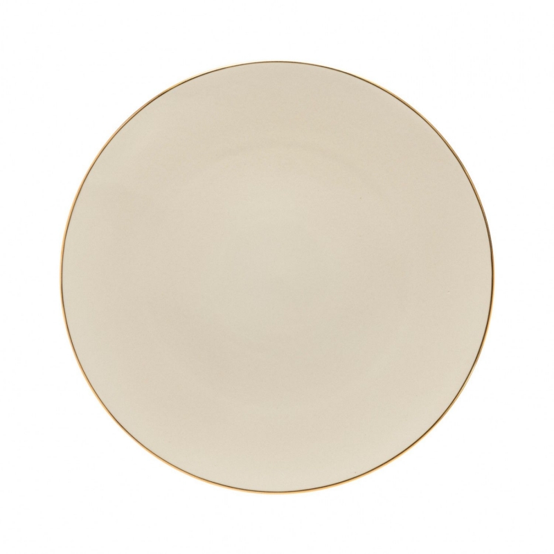 Servírovací talíř 34cm AUGUSTA zlatý okraj