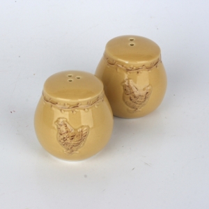 Set solnička a pepřenka slepice 6cm