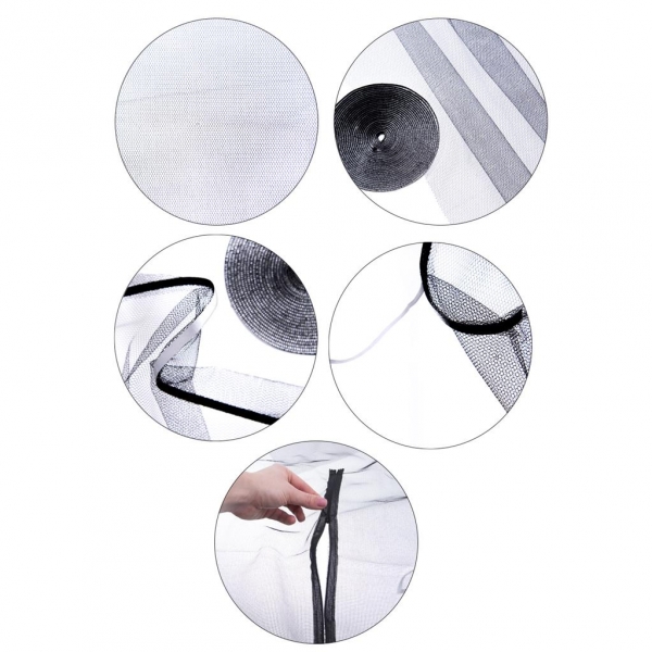 Síť proti hmyzu do střešních oken černá 120X140cm