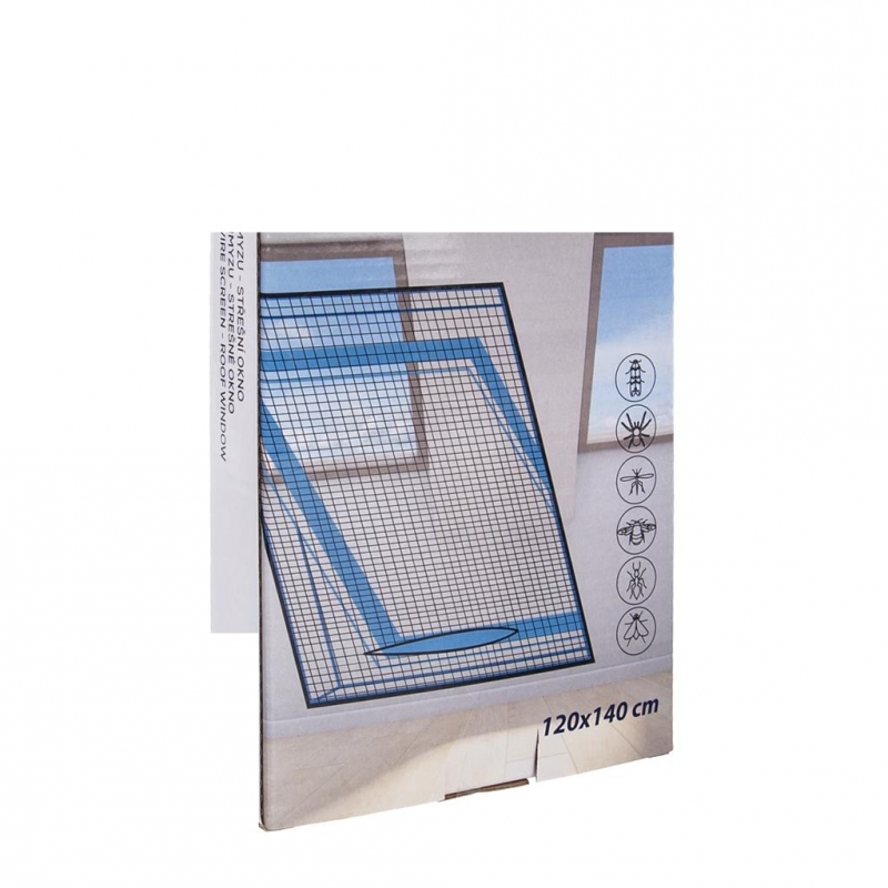 Síť proti hmyzu do střešního okna bílá 120X140cm