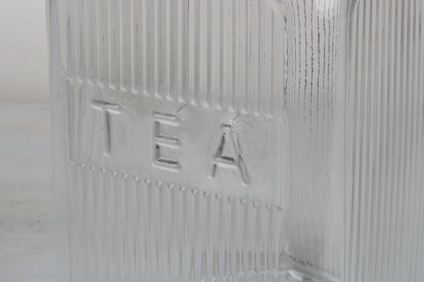 Skleněná dóza na čaj TEA 18x10x10cm