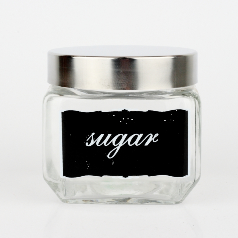 Skleněná dóza na cukr 10cm