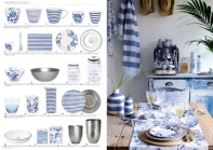 Skleněná dóza na cukr Amanda indigo 1000ml