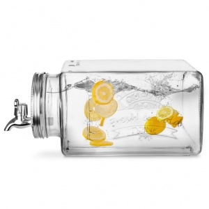 Skleněná dóza na nápoje do ledničky 2,8l