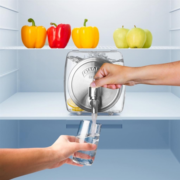 Skleněná dóza na nápoje do ledničky 2,8l