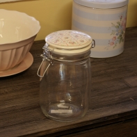 Skleněná dóza na potraviny Smilla white 1000ml