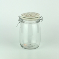 Skleněná dóza na potraviny Smilla white 1000ml