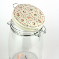 Skleněná dóza na potraviny Smilla white 1000ml