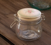 Skleněná dóza na potraviny Smilla white 500ml