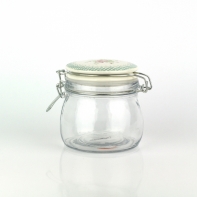 Skleněná dóza na potraviny Smilla white 500ml