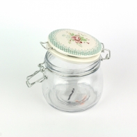 Skleněná dóza na potraviny Smilla white 500ml