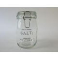 Skleněná dóza na sůl 12,8x11,3x16,7cm