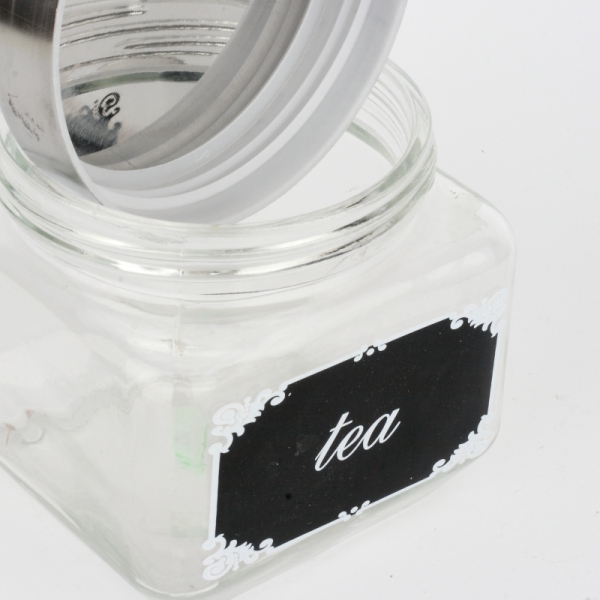 Skleněná dóza na sypaný čaj 10cm