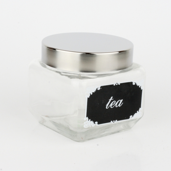 Skleněná dóza na sypaný čaj 10cm