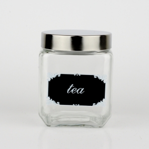 Skleněná dóza na sypaný čaj 14cm