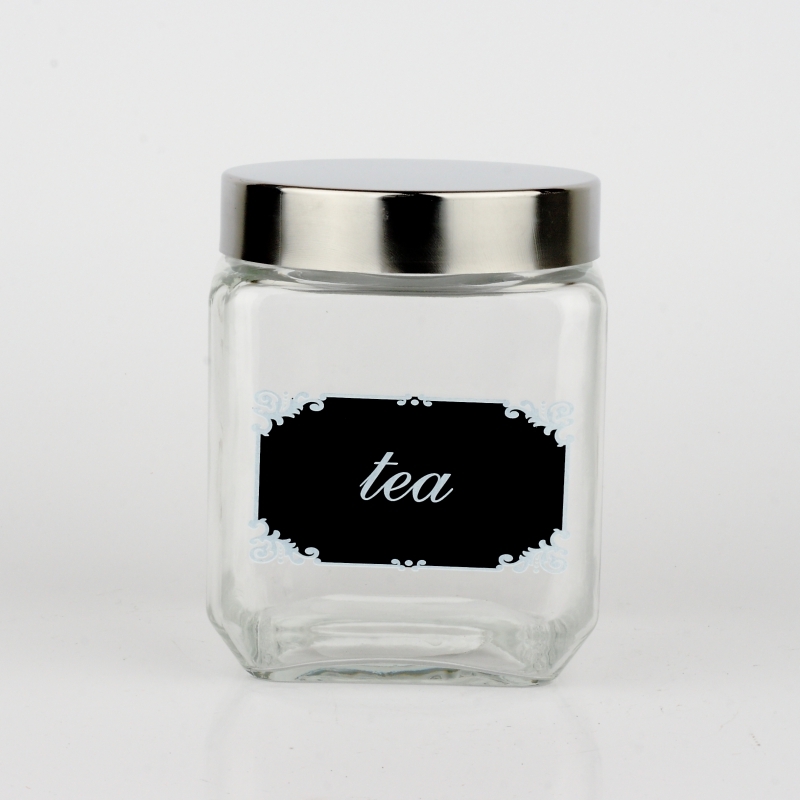 Skleněná dóza na sypaný čaj 14cm