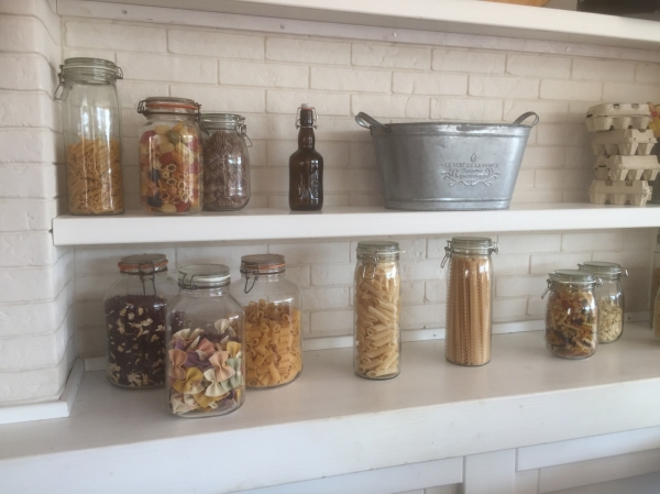 Skleněná dóza s víčkem na špagety Authentic 1,45l